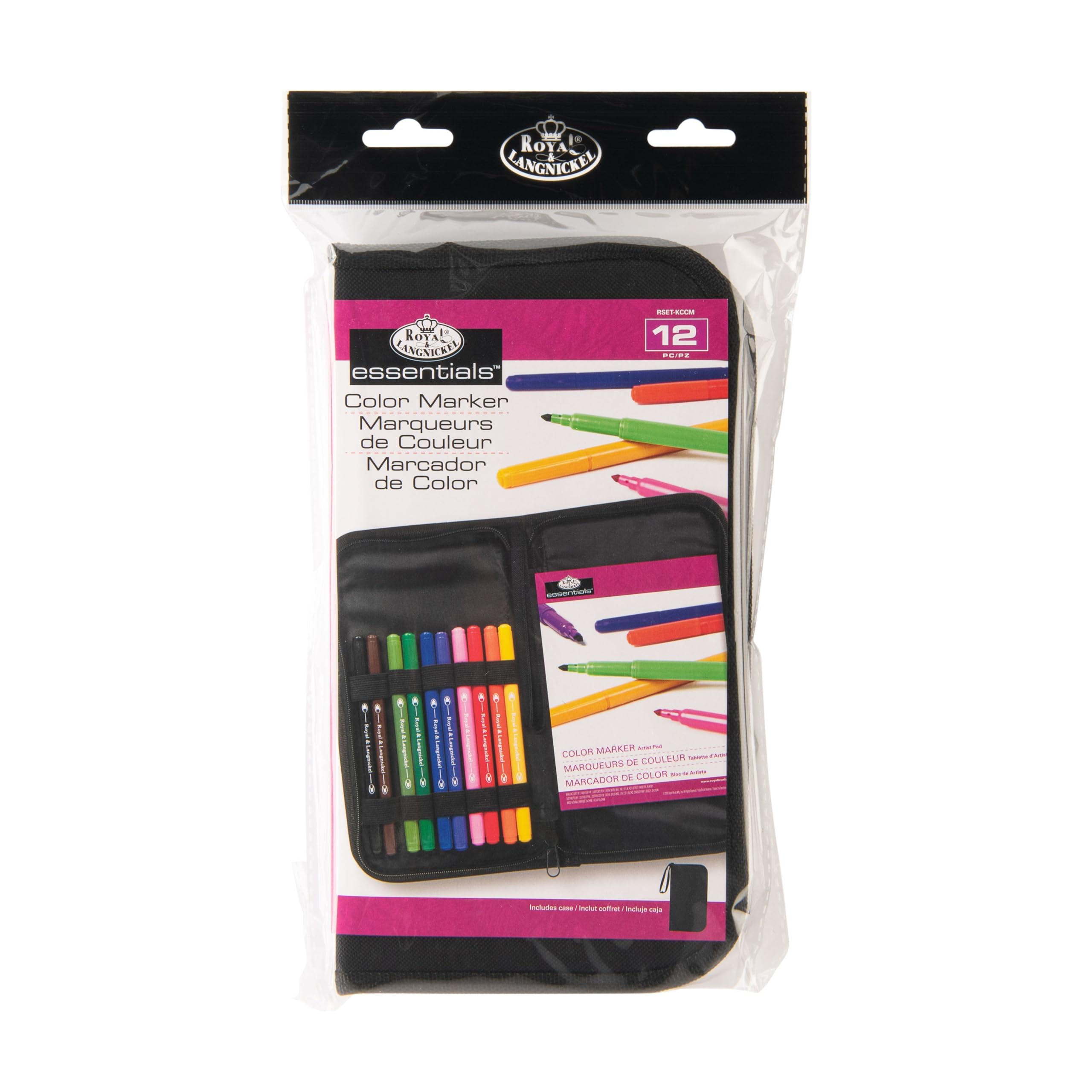 Royal & Langnickel Keep N Carry Set de Stylos feutre couleur pour enfants en voyage